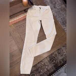 Victorias’s Secret Moda International Cream Corduroy Jeggings